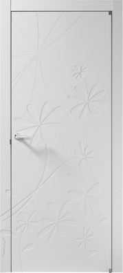 Dveře Fiorella P z kolekce Art Nouveau, materiál bílé lakované dřevo, cena na vyžádání (BARAUSSE).