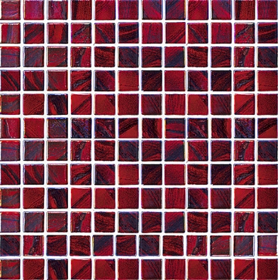 Skleněná mozaika (Vidrepur), formát mozaiky na PVC síti 30 x 30 cm, cena 2 361 Kč/m2 (KERAMIKA SOUKUP, www.keramikasoukup.cz).