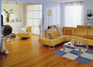 Nízký tepelný odpor laminátových podlah je pro podlahové topení výhodný, podlaha ihned hřeje.