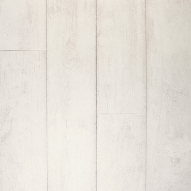 Laminátová podlaha z kolekce Classic, dekor Teak bělený bílý, speciální ochrana proti poškrábání, cena 455 Kč/m² (QUICK STEP).