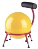 Pallone je ergonomická sedačka s kovovou kostrou, jejíž sedák je plastový, nafukovací míč. Cena od 4 500 Kč do 5 500 Kč, CMF Interiéry.