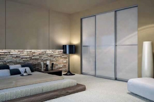 K elegantním a přitom cenově dostupným variantám patří dveře s hliníkovým rámem a lakovaným sklem (DELFI).