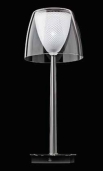 Stojací lampa z kolekce Glory využívá nejmodernejší úsporné zdroje. Design Jaroslav Bejvl, vyrábí Preciosa Lighting.