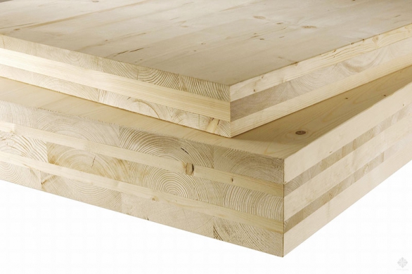 Vhodným materiálem pro suché podlahy je masivní deskový konstrukční systém ze dřeva vrstveného a lepeného křížem.