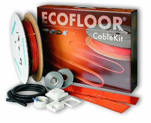 Elektrické podlahové vytápění lze poměrně snadno vyřešit pomocí topných kabelů. Na snímku sada Ecofloor/Cable Kit (FENIX).