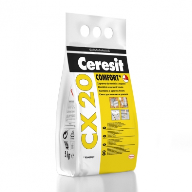 Montážní a opravná hmota Ceresit CX 20 COMFORT má prodlouženou dobu zpracování až 20 minut.