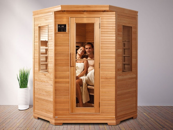 Kdykoliv za sebou zavřete dveře sauny a relaxujete v blahodárném teple. Na fotografii model Sumba. (Foto: MOUNTFIELD)