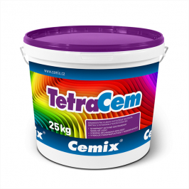 Tenkovrstvá omítka Cemix TetraCem v balení po 25 kg (Zdroj: Cemix)