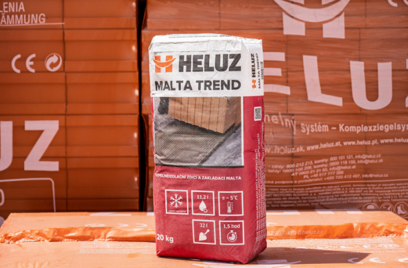 HELUZ TREND tepelněizolační zdicí a zakládací malta - zimní