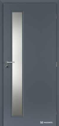 Bezpečnostní prosklené dveře Masonite Vertika v povrchové úpravě CPL laminát v antracitové barvě