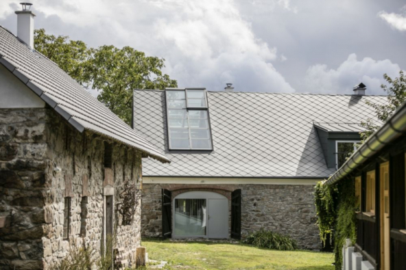 Rekonstrukce stodoly ve středních Čechách (foto: Lukáš Pelech)