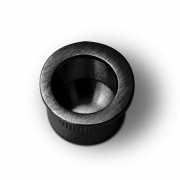Čelní úchyt (tzv. prstýnek) v matném černém niklu, TIN-K