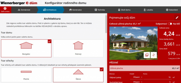 Wienerberger konfigurátor domu