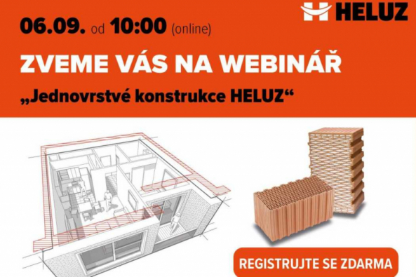 HELUZ zve na webinář „Jednovrstvé konstrukce HELUZ“