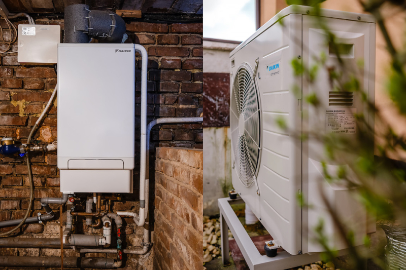 V době energetické krize byli manželé rádi, že si už v roce 2018 pořídili tepelné čerpadlo Daikin Altherma Hybrid. Foto: Daikin
