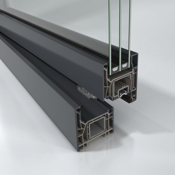 Jedinečnou designovou flexibilitu systému Schüco FocusIng umožňuje využití více než 300 standardních a speciálních fólií, metalických, jednobarevných či s dřevěnými povrchy