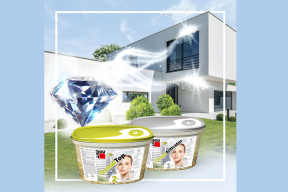 Baumit CrystalTop – Pevná minerální krystalická omítka není termoplastická, s rostoucí teplotou neměkne, a proto má mimořádně dlouhou životnost a odolnost proti šednutí. I po letech si fasáda zachovává svůj původní vzhled, je křišťálově čistá a zářivá