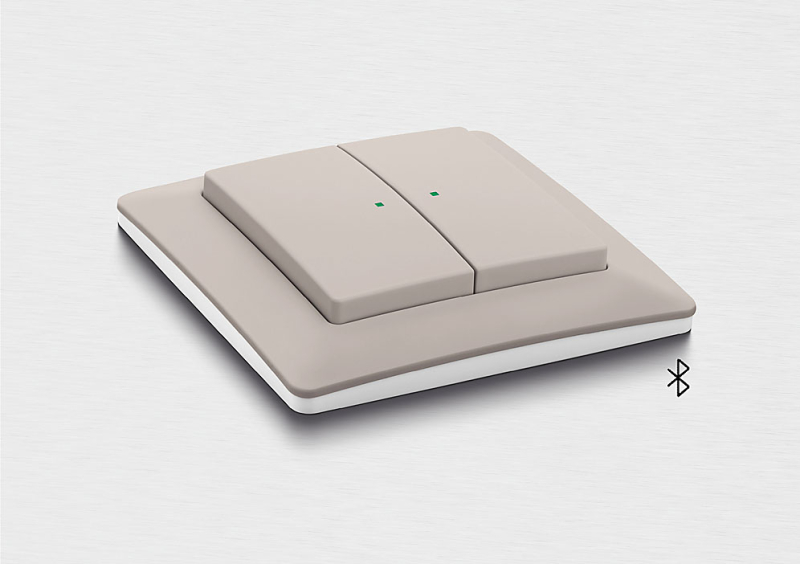Chytrý vypínač Zoni ABB-free@ home® flex nerozeznáte od běžných vypínačů designové řady Zoni Zdroj: ABB