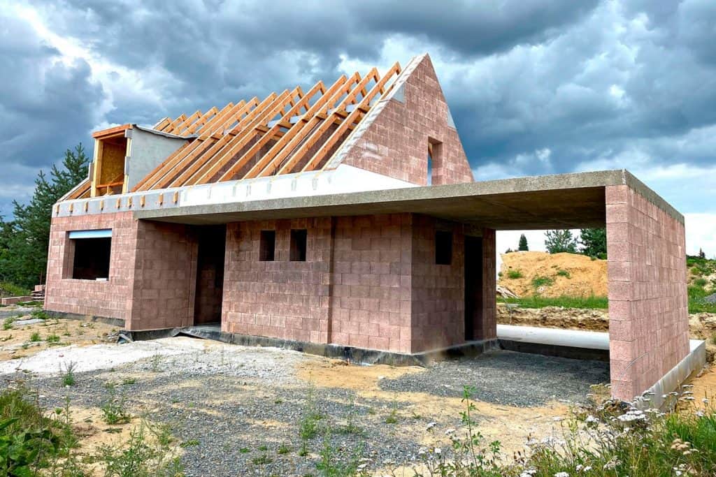 Ztracené bednění – dům z konstrukčního systému Durisol