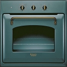 Multifunkční trouba FT 820.1 AN (Hotpoint-Ariston), design Traditional, 7 programů, objem 56 l, energetická třída A, trojité sklo dvířek, vnější chlazení ventilátorem, orientační cena 11 000 Kč (TAUER ELEKTRO)