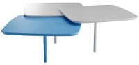 Jako vhodné doplňky představujeme „trojlístek“ stolků Patch ze studia Ligne Roset, www.ligne-roset.cz.