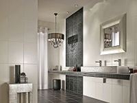 Dekorovaná varianta umyvadla Memento New Glory Platinum (VILLEROY &amp; BOCH), v provedení na desku lze vybírat ze tří rozměrů, cena od 17 523 Kč, KOUPELNY PTÁČEK.
