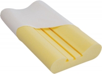 Viso Star - anatomický polštář z líné pěny s tvarovou pamětí uvolní krční svalstvo, cena v šíři 60 cm 1 630 Kč (TROPICO).