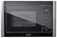 Vestavná mikrovlnná trouba BM 6120 AX s grilem, vnitřní prostor z nerezu, cena 15 990 Kč, GORENJE.