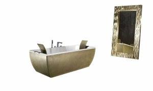 Vana Kalí Meta (Blu Bleu), design Antoni Bullo, materiál Ice Lucite, možno s hydromasážním systémem.