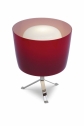 Stolní lampa Phoenix, design Cristian Malisan, dvoubarevné foukané sklo, pochromovaný kov.