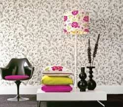 CCD – Gravure – Noir z kolekce Crescendo (Texdecor), rozměr role 10 x 0,5 m