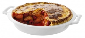 Porcelánová forma na koláč Belle Cuisine (REVOL) s praktickými úchyty, Ø 30 cm, vhodné do myčky. Cena 856 Kč, KULINA.