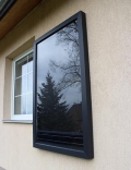 Teplovzdušný solární panel SHV Start One Baze L slouží k větrání a odvlhčování vlhkých místností, sklepů, garáží nebo nevětraných rekreačních objektů bez potřeby elektřiny. Cena 32 500 Kč vč. DPH (SolarHeatVenti.cz).