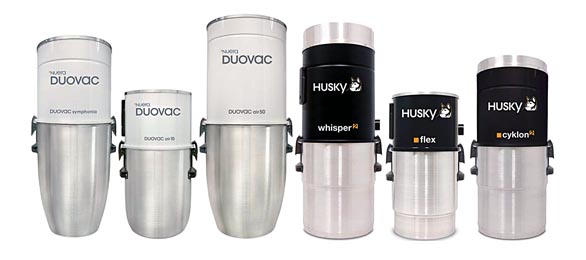 Modely DUOVAC AIR 50 a Whisper 2 mají unikátní vestavěný tlumič výfuku vzduchu a jsou díky tomu bezkonkurenčně nejtišší na trhu. Agregáty Husky jsou vhodné do všech typů a velikostí rodinných domů (NEWAG).