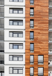 Bytový dům z projektu Nad Přehradou, Praha (foto Tomáš Malý)