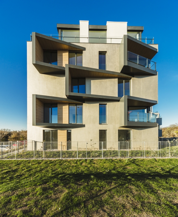 Bytový dům z projektu Dock, Praha (foto Tomáš Malý)