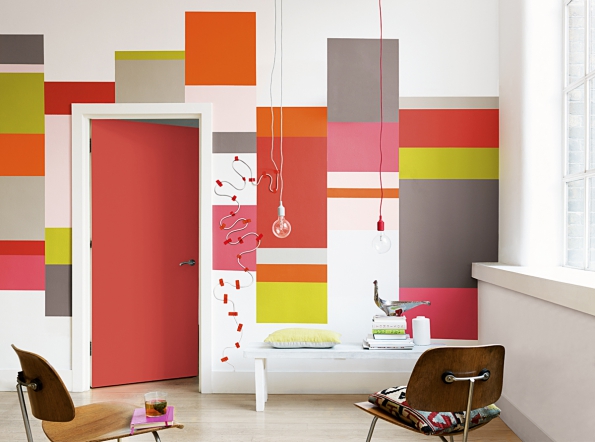 Kreativita na výsluní: Vskutku odvážná kombinace, ale na druhou stranu, proč si s barvami trochu nepohrát? (DULUX)