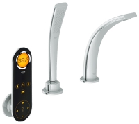 Digitální ovládací panel Ondus Digital pro vanu a sprchu, vyrábí Grohe, www.bathshop.cz