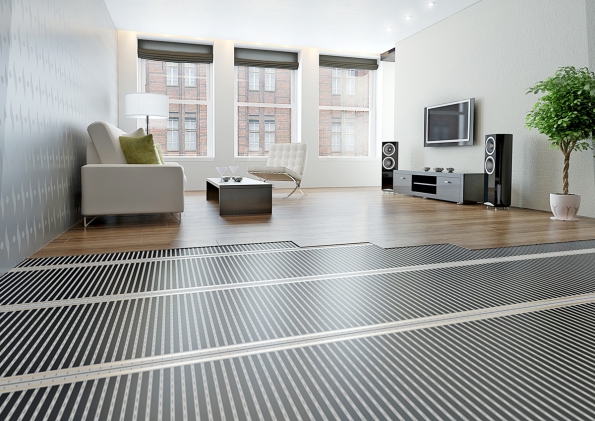Podlahová fólie Ecofilm vhodná pod laminátové podlahy, 40 W, šířka 0,6 m, www.fenixgroup.cz