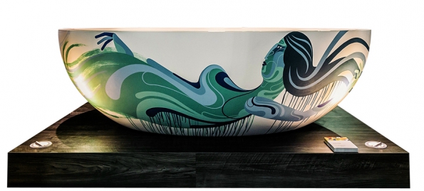 Vanu jako umělecký objekt s názvem Painted Lady představil vloni na výstavě designu v Singapuru její autor James Reka.