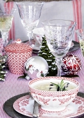 Miska Stephanie red XL, porcelán, Ø 13,5 cm, vyrábí Green Gate, www.apropos-shop.cz
