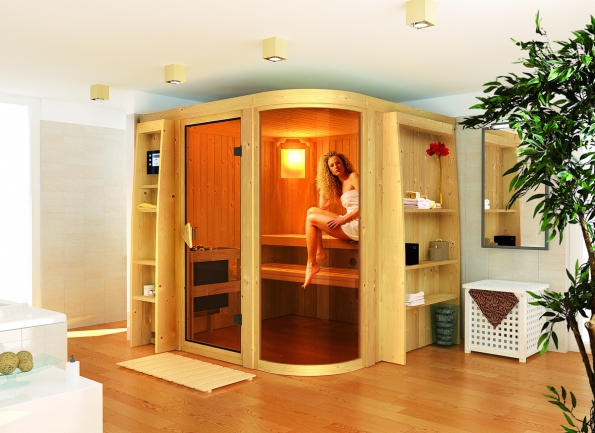 Sauna Karibu Parima 3 umožní vychutnat si kouzlo saunování v soukromí domova. Vyniká použitím kvalitních materiálů. V Parima 3 se mohou najednou saunovat až tři osoby (MARIMEX)