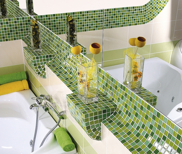 Skleněná mozaika Mix, vyrábí Premium Mosaic, 2,5 x 2,5 cm, www.siko.cz