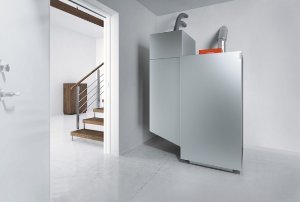Plně automatický peletkový kotel s výkonem 4 až 12 kW, 6 až 18 kW a 8 až 24 kW s účinností až 95 % zn. Vitoligno 300-P (Viessmann)