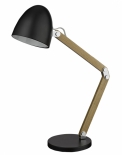 Woodie, dřevo a chrom, celková výška 60 cm, vyrábí Searchlight, www.osvetleni-svitidla.com