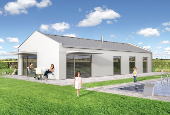 Keramický beton je díky svým izolačním vlastnostem skvělý pro energeticky úsporné stavby. Když k výhodám materiálu přidáte i výhody stavebnicové technologie vznikne ideální základ pro nízkoenergetické a pasivní domy. Díky velkoplošným dílcům s minimem správně ošetřených spojů bude zajištěna dostatečná neprůvzdušnost obálky. A s patřičnou izolací a moderními technologiemi splní tyto domy snadno přísná kritéria na měrnou spotřebu tepla. (Zdroj: Dumjednimtahem.cz)