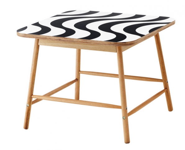 3. Konferenční stolek z kolekce Tillfälle, eukalyptové dřevo/laminát/ melaminová fólie, 70 x 70 cm, výška 55 cm, www.ikea.cz