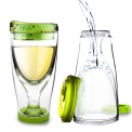 Termoska Chill Vino 2Go ze zdravotně nezávadného plastu, třívrstvá stěna zaručuje udržení teploty nápoje po mnoho hodin, objem 0,3 l, www.asobubottle.com