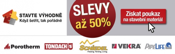 Využijte poslední možnost, jak nakoupit stavební materiál (zdicí materiál, pálené střešní tašky, komínový systém, potrubí, okna a dveře) se slevou ve výši až 50 %!