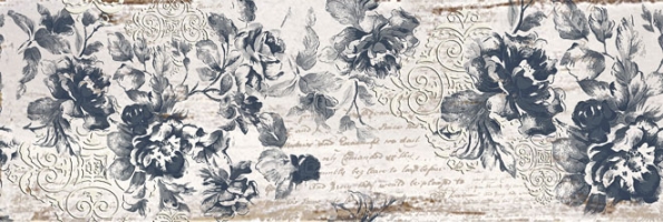 Obklady ze série Textile, dekor Flowers, 20 x 50 cm, Gorenje, www.keramikasoukup.cz